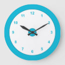 Buscar vivo relojes de pared Azul