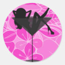 Buscar vidrio de martini pegatinas Rosa