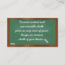 Buscar pizarra tarjetas de visita Tiza