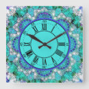Buscar mandala azul relojes de pared Diseño