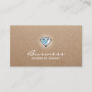 Buscar logotipo del diamante tarjetas de visita Elegante