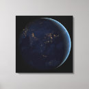 Buscar ciudades del mundo lienzos Visión satelital