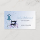Buscar seamstress tarjetas de visita Azul