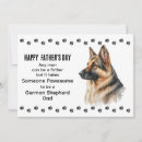 Buscar perro pastor alemán tarjetas Papá