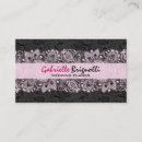 Buscar diseñador floral tarjetas de visita Negro