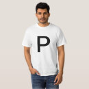 Buscar letra p camisetas Letras