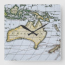 Buscar vintage mapas relojes de pared Retro