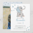 Buscar del elefante invitaciones de cumpleaños Elegante
