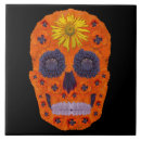 Buscar día de los muertos azulejos Flores