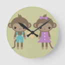 Buscar monos relojes de pared Adorable