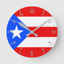 Buscar puerto rico relojes de pared Patriótico