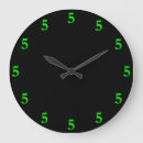 Buscar lime green relojes de pared Cinco en punto