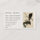 Buscar pájaro negro tarjetas de visita Ilustracion