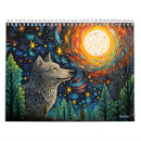 Buscar bosque calendarios Lobo