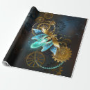 Buscar steampunk del vintage papel de regalo Antiguo