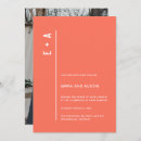 Buscar coral boda invitaciones Monograma