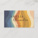 Buscar líneas onduladas tarjetas de visita Estética chic trendy