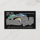 Buscar conductor taxi de tarjetas de visita Vehículo