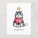 Buscar navidad gato postales Festivo