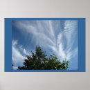 Buscar ángeles en nubes posters Azul