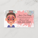 Buscar facial tarjetas de visita Pintor de caras