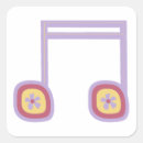 Buscar música cuadradas pegatinas Ilustracion