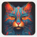 Buscar gato psicodélico pegatinas Gatito