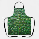 Buscar piel verde delantales Cocodrilo