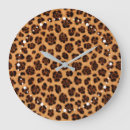 Buscar animales salvajes relojes de pared Leopardo