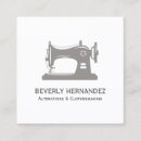 Buscar máquina coser del vintage de tarjetas de visita Costurera