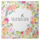 Buscar flores hermosas azulejos Rosa