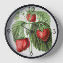 Buscar fruta natural relojes de pared Fresa