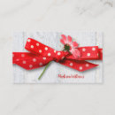 Buscar cinta del lunar tarjetas de visita Rojo