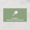 Buscar pintor y decorador tarjetas de visita Moderno