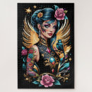 Buscar tatuaje puzzles Mujer