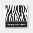 Buscar cebra servilletas Blanco y negro