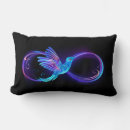 Buscar neón brillante cojines Negro