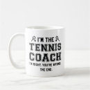 Buscar tenis divertido tazas Entrenador de tenis