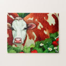 Buscar vaca lechera puzzles Blanco