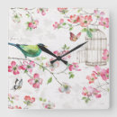 Buscar jaula pájaros de relojes de pared Mariposas