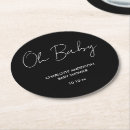 Buscar moderno elegante posavasos Negro