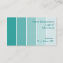 Buscar turquesa brillante tarjetas de visita Pintura