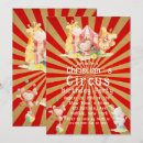 Buscar del circo invitaciones de cumpleaños Moderno