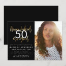 Buscar celebración invitaciones 50 cumpleaños Dorado