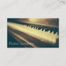 Buscar pianista tarjetas de visita Profesor