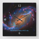 Buscar espacio profundo relojes de pared Galaxia espiral bloqueada