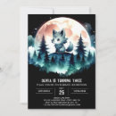 Buscar lobo invitaciones Adorable