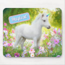 Buscar unicornio blanco alfombrillas de raton Divertido