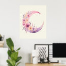 Buscar luna creciente posters Flores