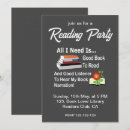 Buscar fiesta de lectura invitaciones Niños